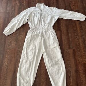 Agolde White Utility Jumpsuit
